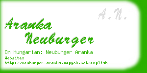 aranka neuburger business card